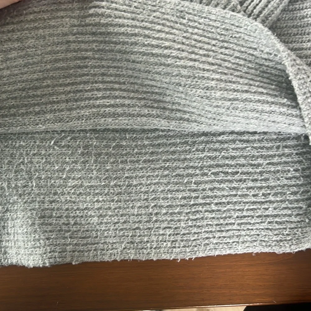 Anthropologie Gray Cowl Neck Sweater - Picture 3 of 12